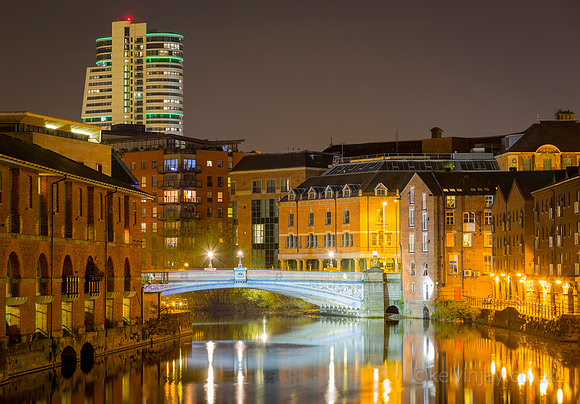 Leeds Bridge at Night