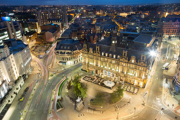 Leeds city square night 2