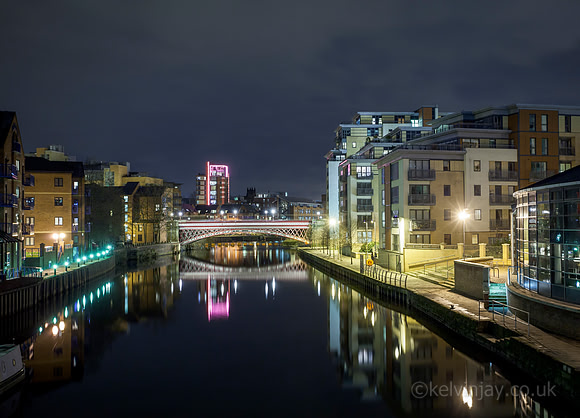 Leeds Crown point bridge night HZ
